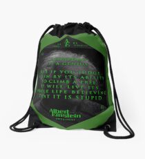 Mochila de cuerdas Citas de: Albert Einstein en Genio - Póster, pegatina, regalos y camisetas