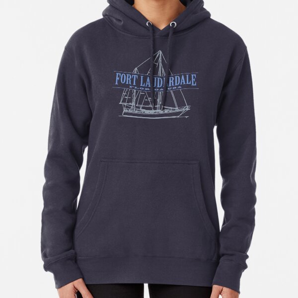 Fort Lauderdale Florida sailing, vacation and marina gear Pullover Hoodie
