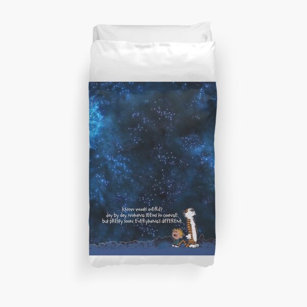 Calvin and Hobbs Space Duvet Cover