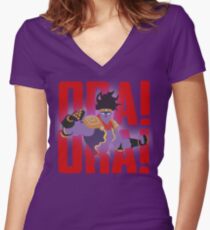 Camiseta entallada de cuello en V Star Platinum