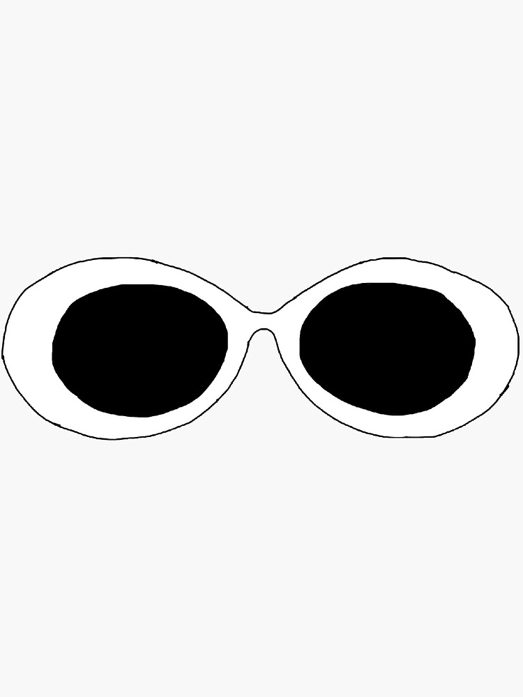 "Clout goggles" Sticker by sarahconcagh | Redbubble