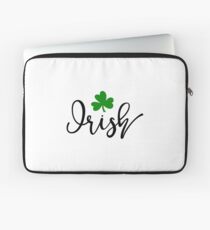 Irish Four Leaf Clover, St Patricks Day Laptop Sleeve
