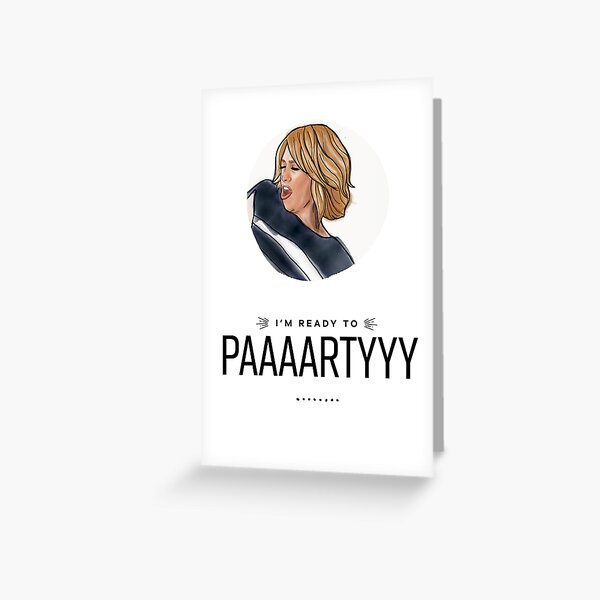 Are You Ready To Party Greeting Card By Funkythings Redbubble