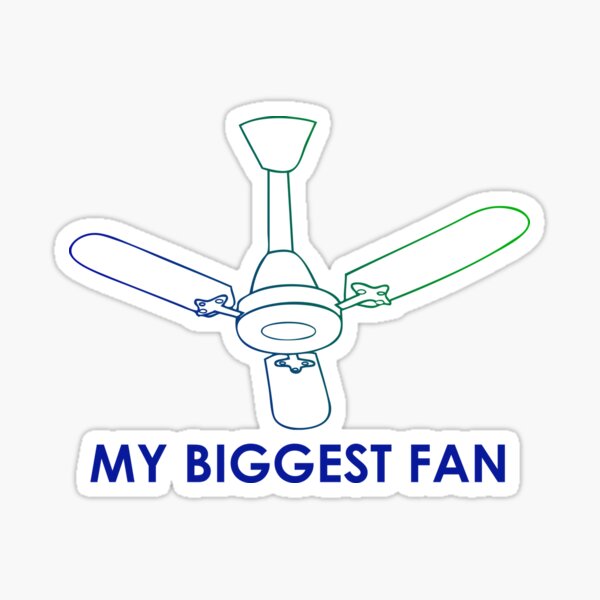 "Ceiling Fan Pun Dad Joke" Sticker by d247 Redbubble