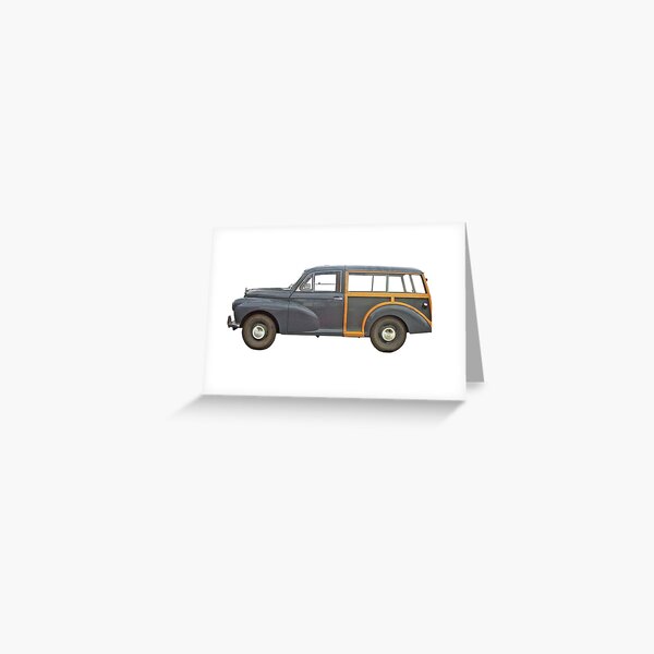 Morris Minor Traveller Estate Wagon Greeting Card