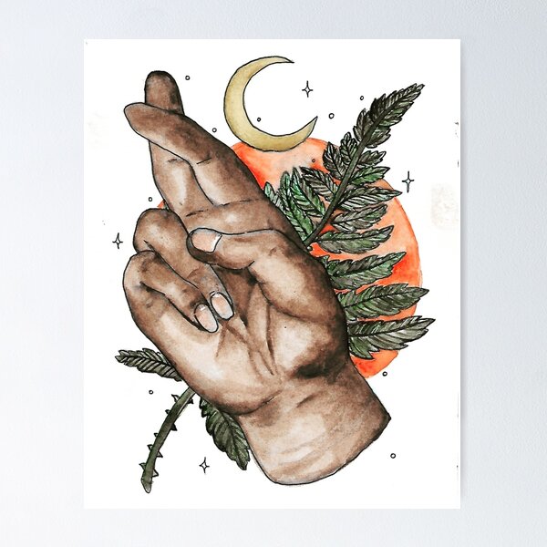 Item preview, fingers crossed designed and sold by rawleyclark.