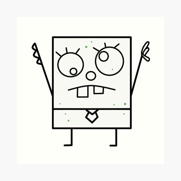 Doodlebob Art Prints | Redbubble