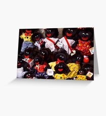 Smiling dolls - Salamanca Markets Greeting Card