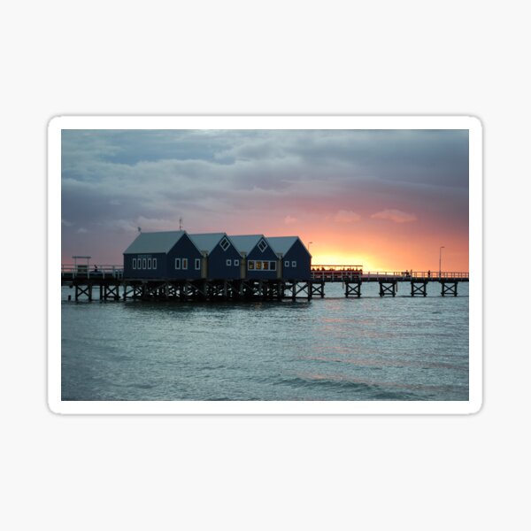 Sunset on Busselton Jetty Sticker