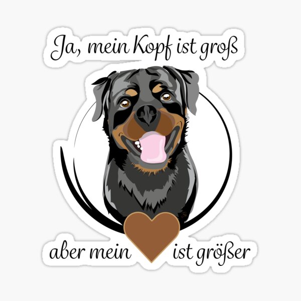 Rottweiler - be Happy Sticker