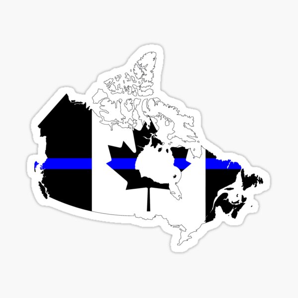 Thin Blue Line Flag - Canada Sticker