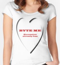 Hoodie - Byte Me Women's Fitted Scoop T-Shirt