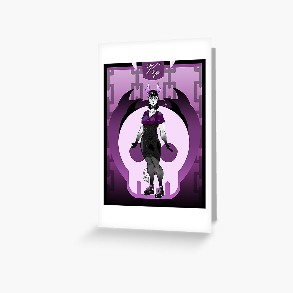 GOTHIC MOON GREETING CARD SUCCUBUS 