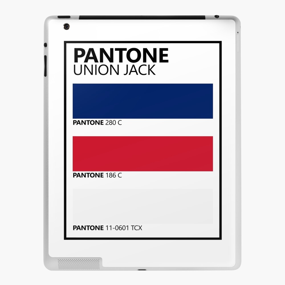 Pantone Uk Union Jack Flag Colour Palette Ipad Case Skin For Sale By Getitgiftit Redbubble