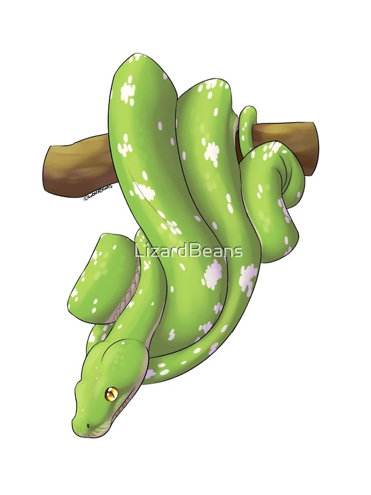 Thumbnail 4 of 4, iPhone Case, Green Tree Python designed and sold by LizardBeans.