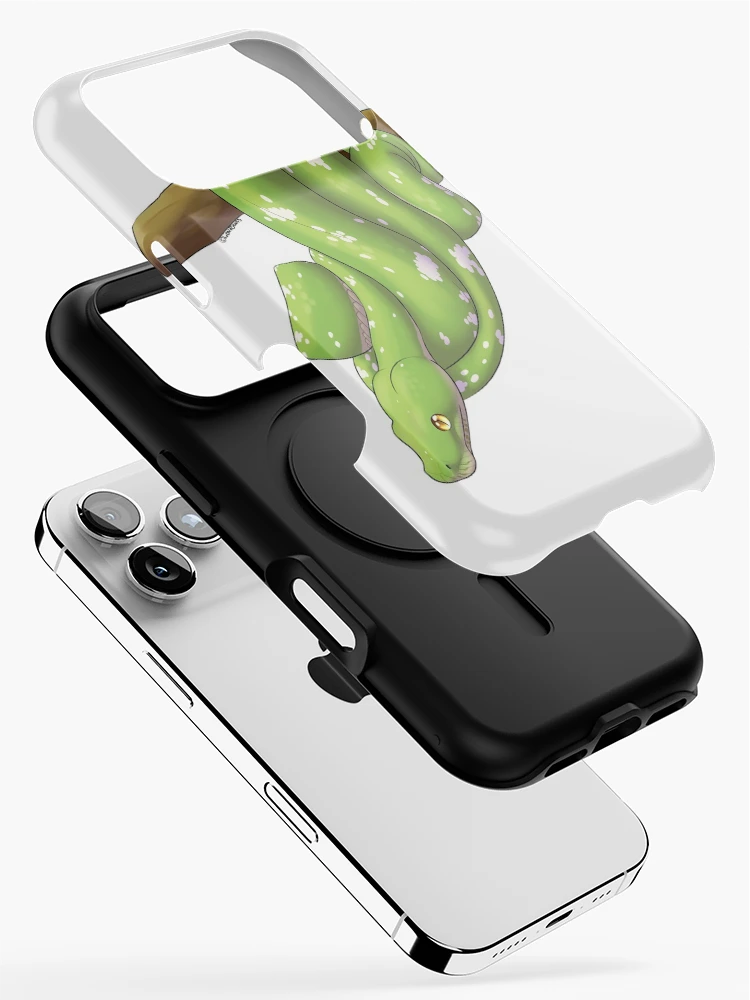 Thumbnail 2 of 4, iPhone Case, Green Tree Python designed and sold by LizardBeans.
