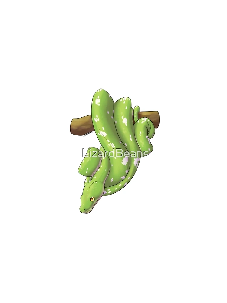 Thumbnail 5 of 5, A-Line Dress, Green Tree Python designed and sold by LizardBeans.