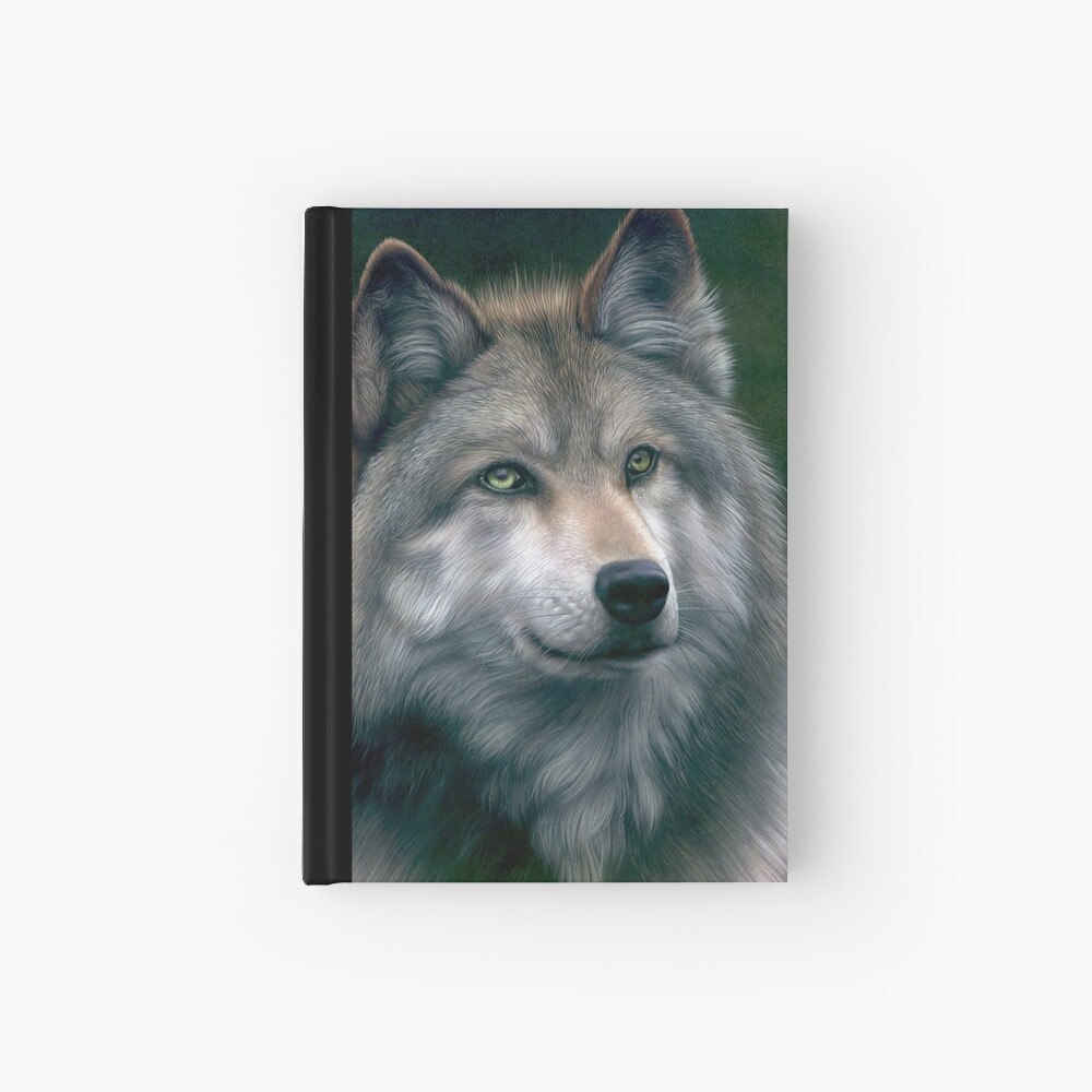 "Grey Wolf" Hardcover Journal for Sale by Col32 Redbubble