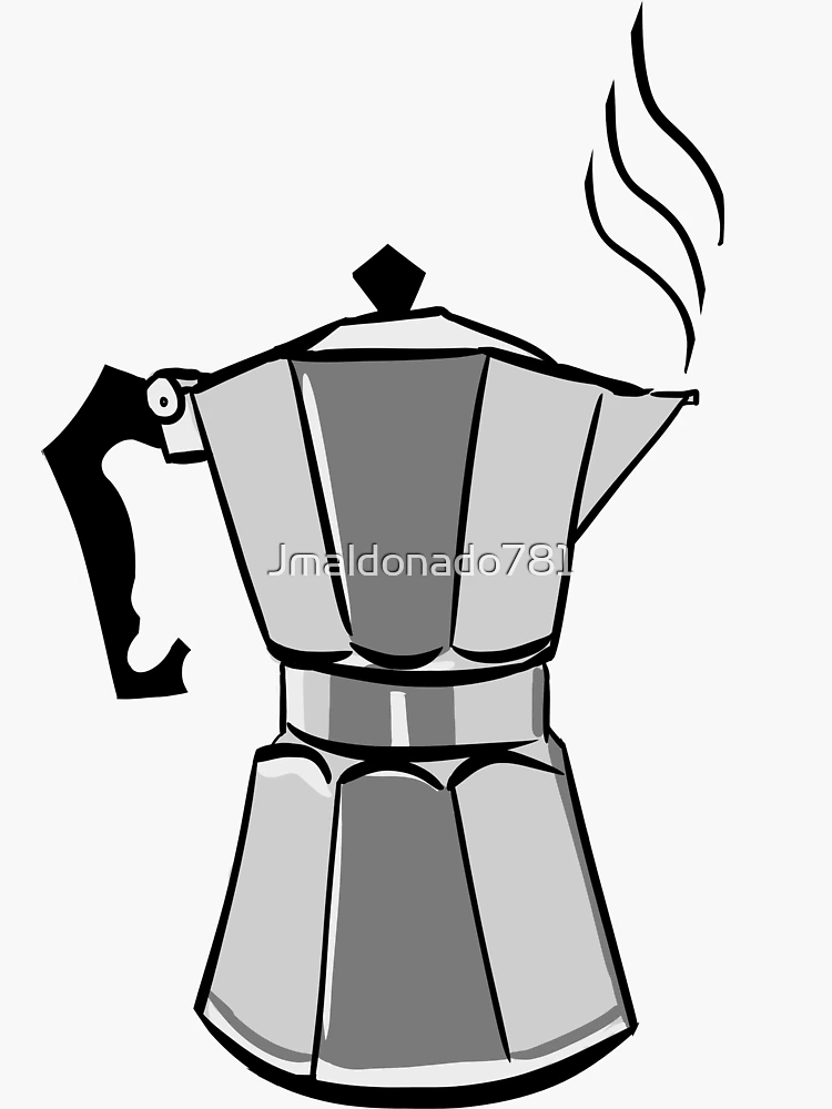 Greca Sticker Coffee Sticker Pegatina De Café Greka Greca Coffee