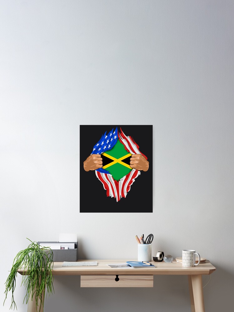 Jamaican Blood Inside Me T-Shirt | Jamaica Flag Gift Jamaican Blood Inside Me T-Shirt | Jamaica Flag Gift