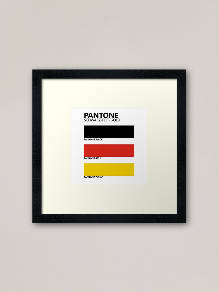 Pantone German Bundesflagge Flag Colour Palette Zipper Pouch