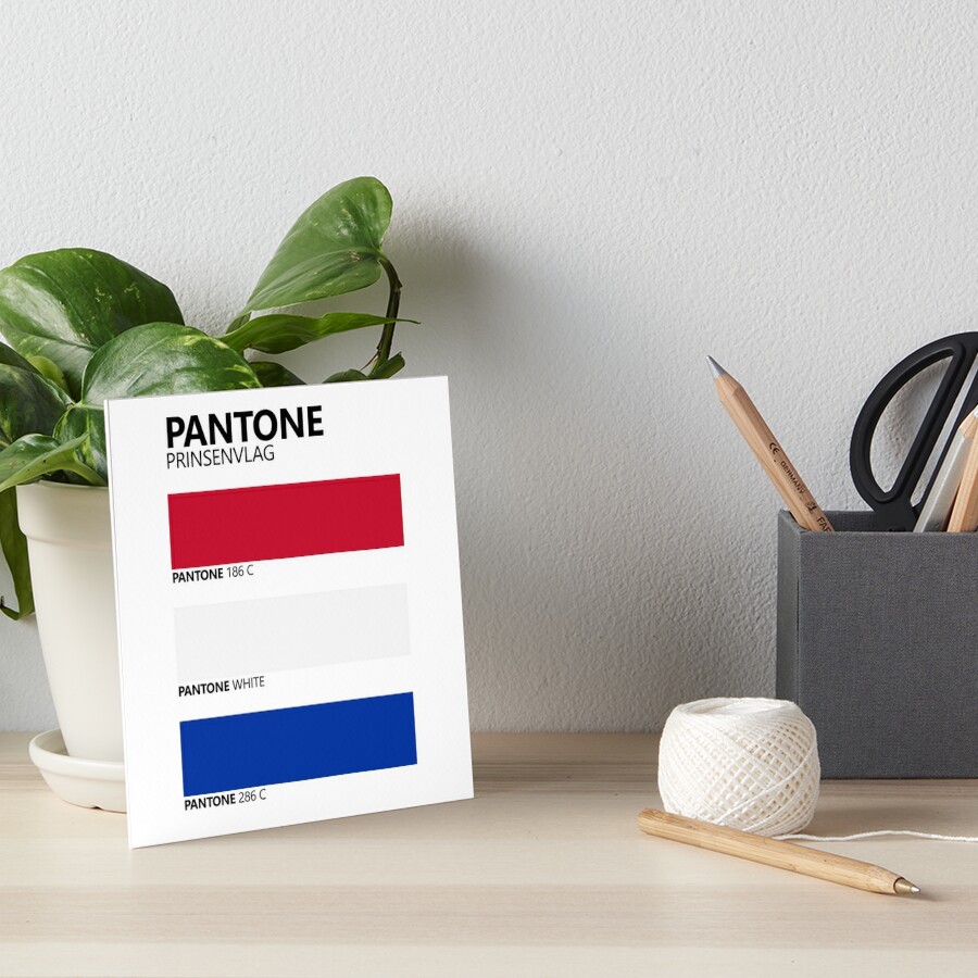 Pantone Netherlands Prinsenvlag Flag Colour Palette Art Board Print For Sale By Getittit