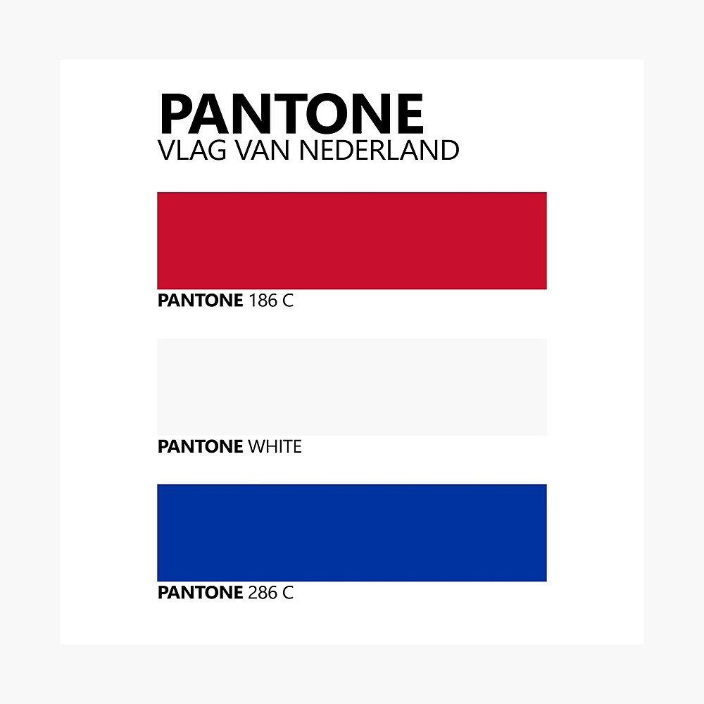 Pantone Nederland Colour Palette" Poster for Sale by GetItGiftIt | Redbubble