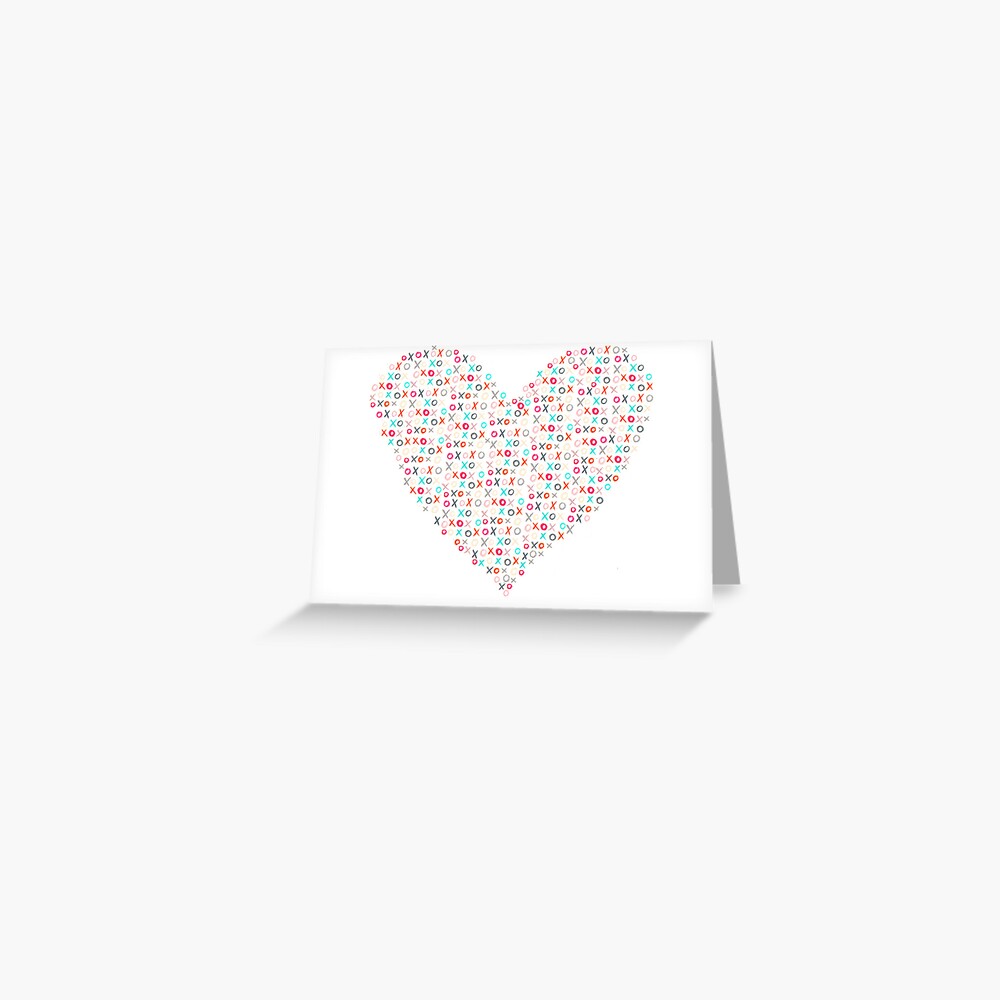 xoxo heart Greeting Card