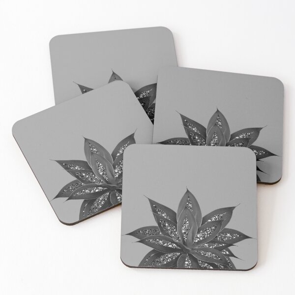 Item preview, Gray Black Agave with Black Silver #3 (Photo of Glitter Only - Not Reflective) designed and sold by Anita's & Bella's Art.