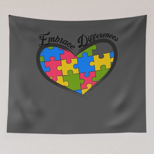 Item preview, Embrace Differences Art - Support Autism Awareness Day Art designed and sold by melsens.