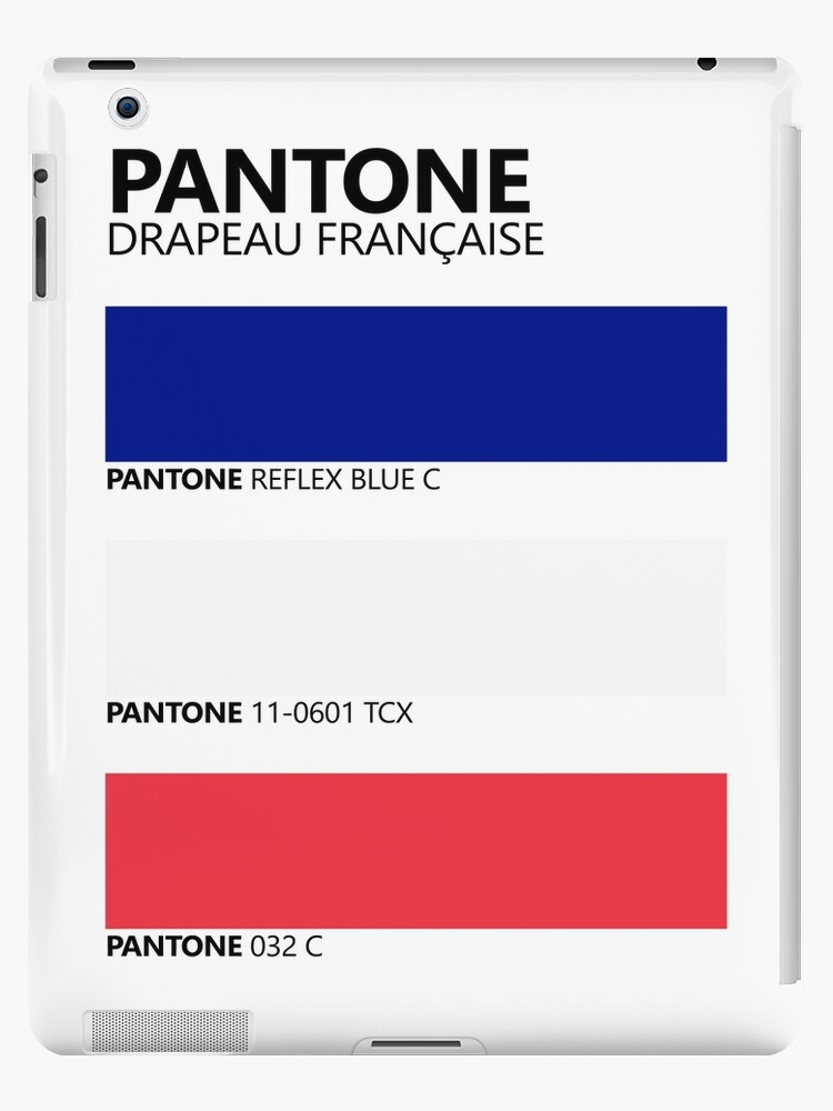 Pantone Drapeau Francais French Flag Colour Palette Ipad Case Skin By Getitgiftit Redbubble
