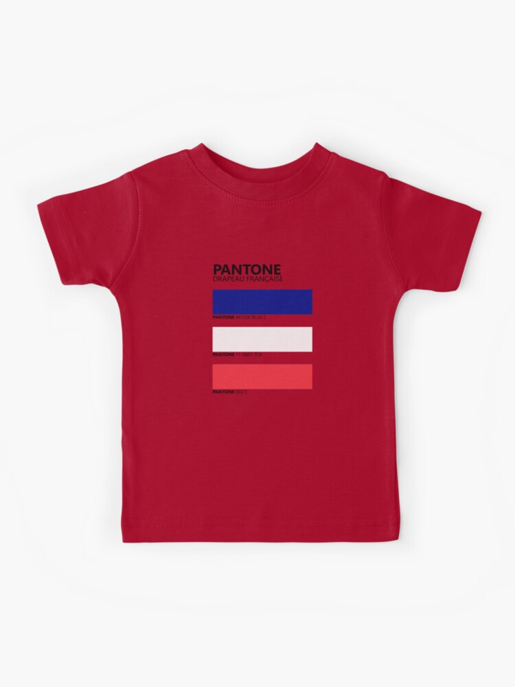 Pantone Drapeau Français French Flag Colour Palette Kids T-Shirt