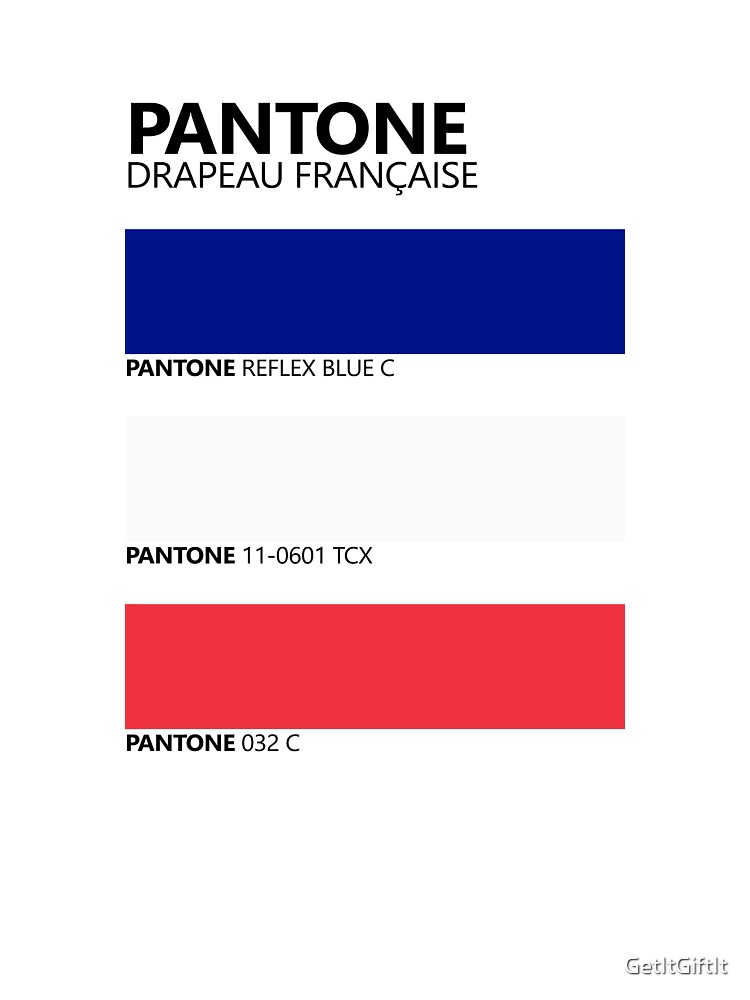 Pantone Drapeau Français French Flag Colour Palette | Kids T-Shirt