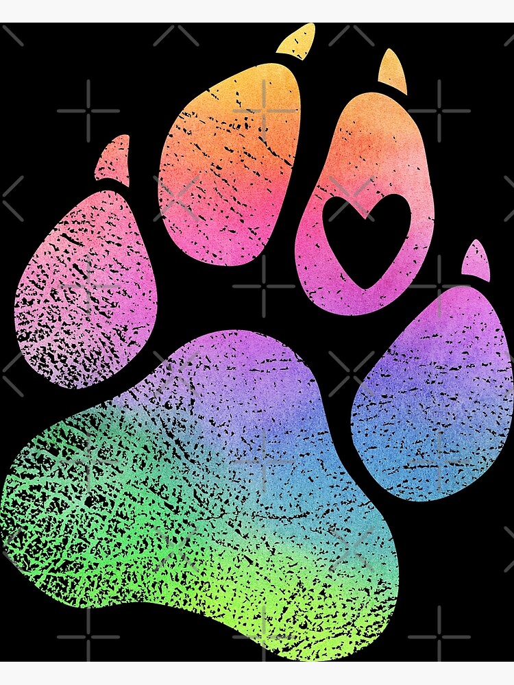  Dog Paw LGBT Rainbow Dot Footprint Women's Sexy