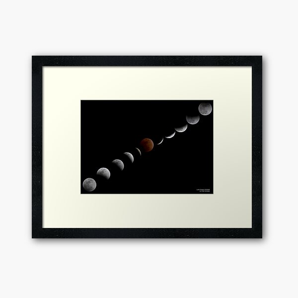 Lunar Eclipse Framed Art Print