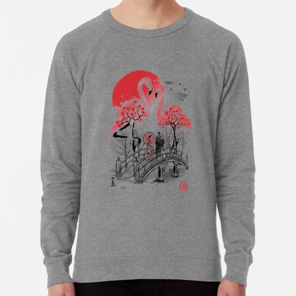 Flamingo Garden Lightweight Sweatshirt