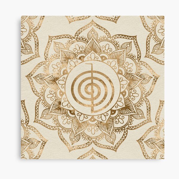 Item preview, Cho Ku Rei - pastel gold lotus mandala designed and sold by Nartissima.