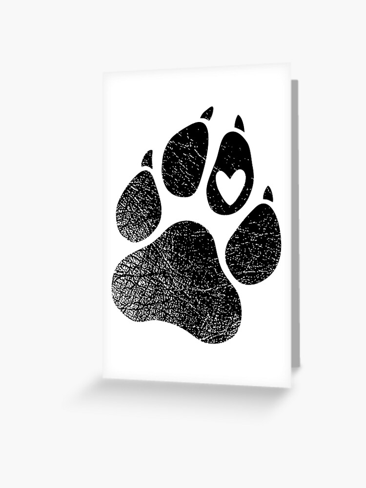 PAW PRINT HEART HOODY HOODIE ANIMAL LOVER CAT DOG PETS CUTE DESIGN GIFT  IDEA