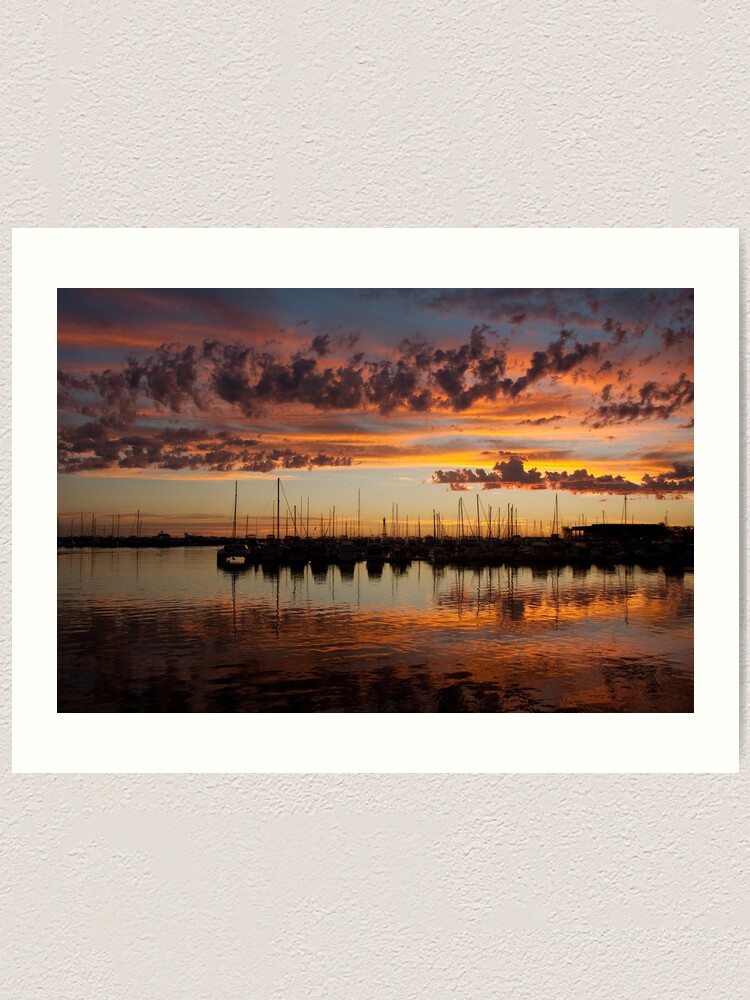 Alternate view of Sunset Harbor Art Print