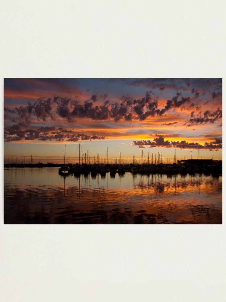 Alternate view of Sunset Harbor Photographic Print