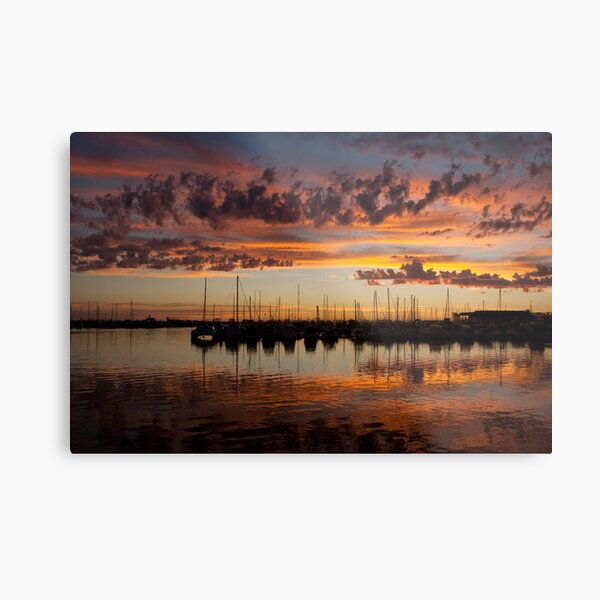 Sunset Harbor Metal Print