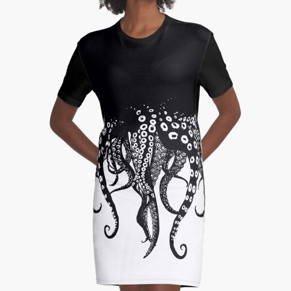 Tentacles Love Graphic T-Shirt Dress