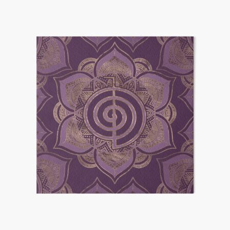 Reiki Cho Ku Rei - pastel and gold Art Board Print