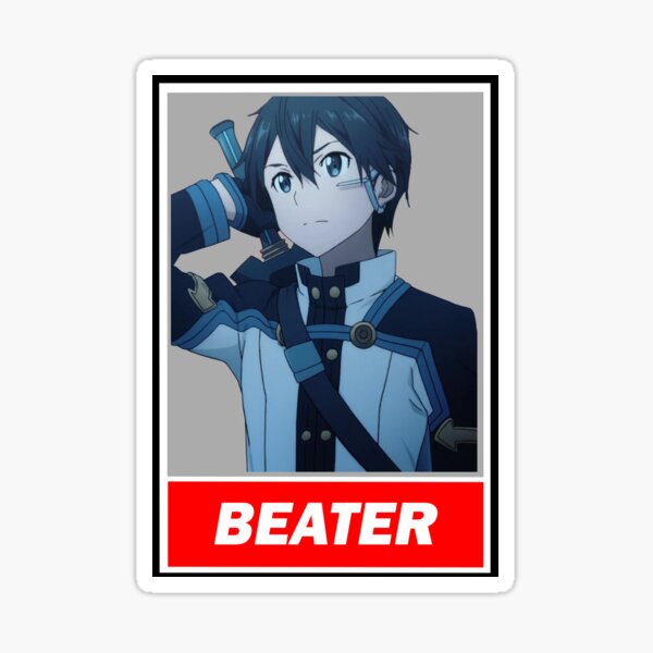 "Kirito Beater" Sticker by Joisir Redbubble