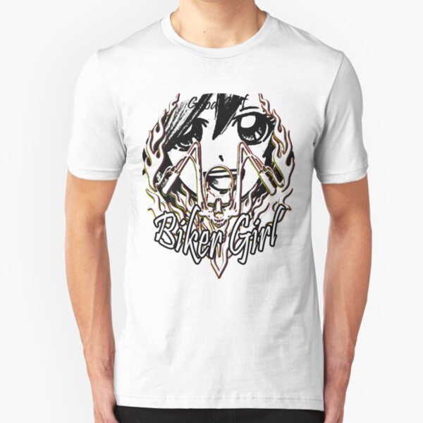 Good Girl Biker Girl Shirt Gift Idea Slim Fit T-Shirt