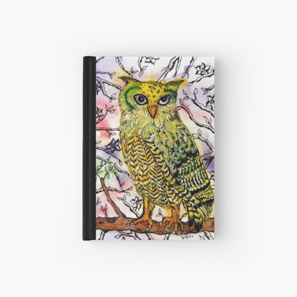 Yellow Owl Hardcover Journal