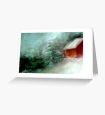 snow scene Greeting Card