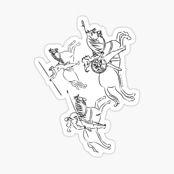 La chevauchée des Valkyries - la chasse sauvage Sticker