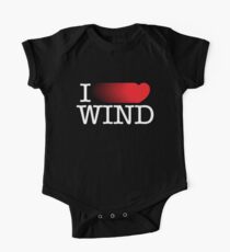 I LOVE WIND Short Sleeve Baby One-Piece