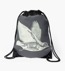 Bird Skeleton: Animal Dove Anatomy Drawstring Bag